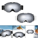 Maxbell Ski Goggles for Adults Anti Fog Skiing Goggles for Snowmobile Riding Skating Black