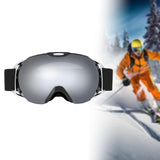 Maxbell Ski Goggles for Adults Anti Fog Skiing Goggles for Snowmobile Riding Skating Black