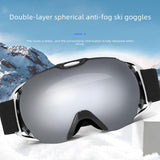 Maxbell Ski Goggles for Adults Anti Fog Skiing Goggles for Snowmobile Riding Skating Black