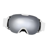Maxbell Ski Goggles for Adults Anti Fog Skiing Goggles for Snowmobile Riding Skating White