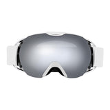 Maxbell Ski Goggles for Adults Anti Fog Skiing Goggles for Snowmobile Riding Skating White
