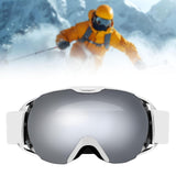 Maxbell Ski Goggles for Adults Anti Fog Skiing Goggles for Snowmobile Riding Skating White