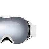 Maxbell Ski Goggles for Adults Anti Fog Skiing Goggles for Snowmobile Riding Skating White