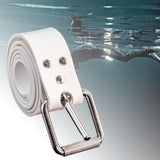 Snorkeling Waist Belt Cuttable for Scuba Diving Underwater Sport Free Diving White