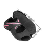 Maxbell Pilates Socks Toeless Sports Socks Yoga Socks for Barefoot Workout Dance Gym L Pink