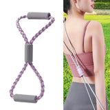 Maxbell Resistance Band Chest Expander Exercise Band for Workout Stretching Home Gym Purple