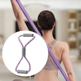 Maxbell Resistance Band Chest Expander Exercise Band for Workout Stretching Home Gym Purple