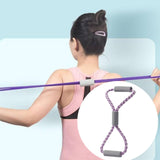 Maxbell Resistance Band Chest Expander Exercise Band for Workout Stretching Home Gym Purple