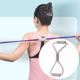 Maxbell Resistance Band Chest Expander Exercise Band for Workout Stretching Home Gym Pink Blue
