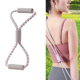 Maxbell Resistance Band Chest Expander Exercise Band for Workout Stretching Home Gym Pink Blue