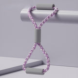 Maxbell Resistance Band Chest Expander Exercise Band for Workout Stretching Home Gym Pink Blue