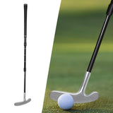 Maxbell Retractable Golf Putter Nonslip Grip Training Golf Club for Yard Office Black