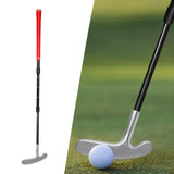 Maxbell Retractable Golf Putter Nonslip Grip Training Golf Club for Yard Office Black Red