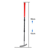 Maxbell Retractable Golf Putter Nonslip Grip Training Golf Club for Yard Office Black Red