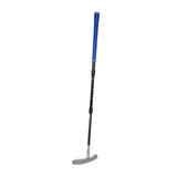 Maxbell Retractable Golf Putter Nonslip Grip Training Golf Club for Yard Office Black Blue