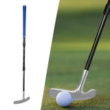 Maxbell Retractable Golf Putter Nonslip Grip Training Golf Club for Yard Office Black Blue