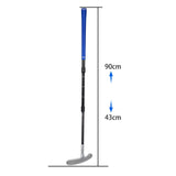 Maxbell Retractable Golf Putter Nonslip Grip Training Golf Club for Yard Office Black Blue