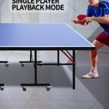 8ft Mid-Size Table Tennis Table & Portable Table Set for