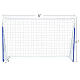 8x5FT Soccer for Backyard with Carry Bag - Steel Pipe - for