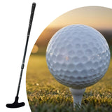 Retractable Golf Putter Golf Equipment Two Way Golf Putter for Garden Travel Black