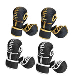 Boxing Gloves Exercise Training Sparring Gloves for Grappling Sanda Sparring Black Gold M