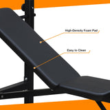 Weight Bench, Bench Press Set with Squat Rack and Bench for Home Gym