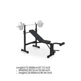 Weight Bench, Bench Press Set with Squat Rack and Bench for Home Gym