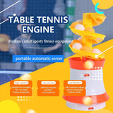 Table Tennis Robot Electric with 16 Balls for Indoor Outdoor Solo Gifts Straight serve