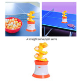 Table Tennis Robot Electric with 16 Balls for Indoor Outdoor Solo Gifts Straight serve