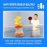 Table Tennis Robot Electric with 16 Balls for Indoor Outdoor Solo Gifts Rotating serve