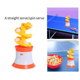 Table Tennis Robot Automatic Launcher for Play Solo Beginners Indoor Outdoor Straight serve