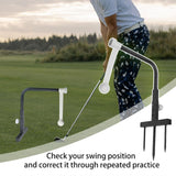 Golf Swing Trainer Adjustable Training Aid for Yard Outdoor Sports Beginners