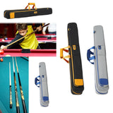 Pool Cue Case for Men Women 6 Holes with Pocket Billiard Stick Carrying Case Black