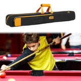 Pool Cue Case for Men Women 6 Holes with Pocket Billiard Stick Carrying Case Black