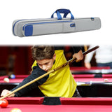 Pool Cue Case for Men Women 6 Holes with Pocket Billiard Stick Carrying Case Gray