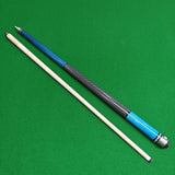 Maxbell Pool Cue Stick 13mm Tip Starters Trendy Billiard Stick for Bar Practice Home Blue