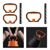 Adjustable Kettlebell Handle Kit Kettle Bell Grip for Exercise Weightlifting 2 Handle and 1 Rod