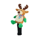 Golf Wood Headcover Portable Long Neck Funny Soft Plush Golf Shaft Protector Elk