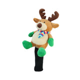 Golf Wood Headcover Portable Long Neck Funny Soft Plush Golf Shaft Protector Elk