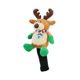 Golf Wood Headcover Portable Long Neck Funny Soft Plush Golf Shaft Protector Elk