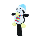 Maxbell Golf Wood Headcover Portable Long Neck Funny Soft Plush Golf Shaft Protector Penguin