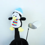 Maxbell Golf Wood Headcover Portable Long Neck Funny Soft Plush Golf Shaft Protector Penguin