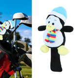 Maxbell Golf Wood Headcover Portable Long Neck Funny Soft Plush Golf Shaft Protector Penguin
