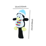 Maxbell Golf Wood Headcover Portable Long Neck Funny Soft Plush Golf Shaft Protector Penguin