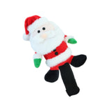 Golf Wood Headcover Portable Long Neck Funny Soft Plush Golf Shaft Protector Santa Claus