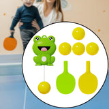 Hanging Frog Table Tennis Trainer Set Tennis Practice Equipment for Activity 5 Balls