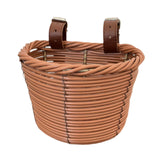 Kids Bike Basket Carrier Children Bicycle Front Basket for Girls Boys Street Brown