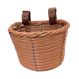 Kids Bike Basket Carrier Children Bicycle Front Basket for Girls Boys Street Brown