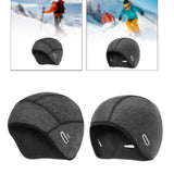 Winter Helmet Liner Cap Windproof for Outdoor Activities Skiing Motorcycling No Ponytail Hole