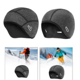 Winter Helmet Liner Cap Windproof for Outdoor Activities Skiing Motorcycling No Ponytail Hole